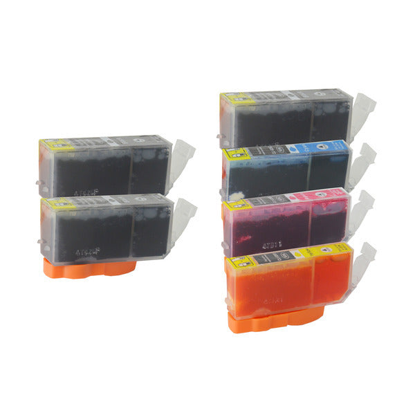 Ink Cartridges Compatible Pgi 525 Inkjet Set 6 Cartridges [Boxed Set]