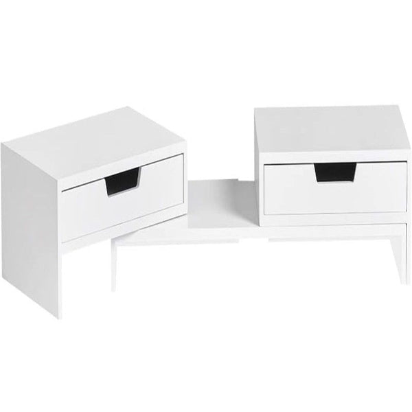 Monitor Mounts & Stands White Monitor Stand With Drawers