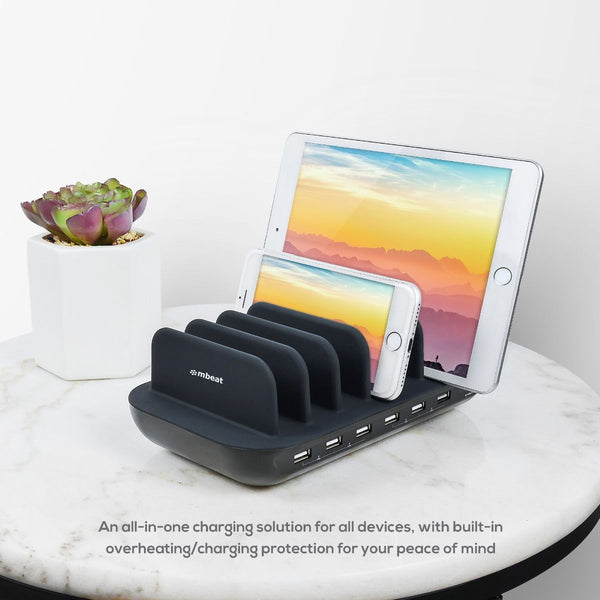 USB Cables, Hubs & Adapters Mbeat Gorilla Power 7 Port 60W Usb + Usb C Charging Station