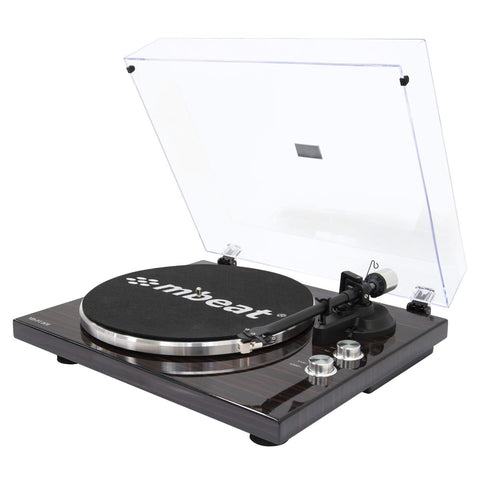 Turntables Mbeat Hi Fi Bluetooth Turntable (Mmc, Usb, Anti Skating, Preamplifier) Macassar Ebony