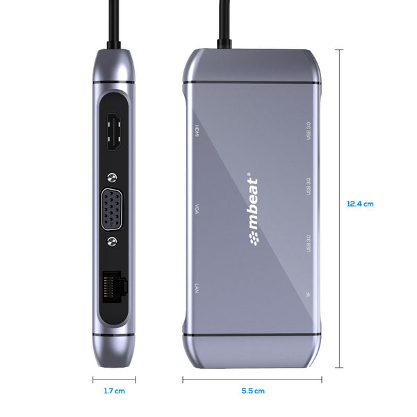 USB Cables, Hubs & Adapters Mbeat Elite X9 9 In 1 Usb C Docking Station