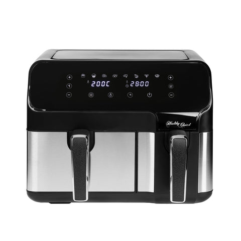 Air Fryers 10L Digital Dual Zone Air Fryer W/ Temperature Control