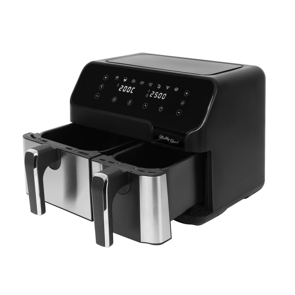 Air Fryers 10L Digital Dual Zone Air Fryer W/ Temperature Control