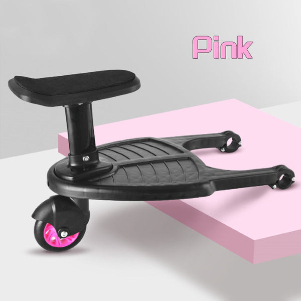 Stroller Boards Stroller Step Board Toddler Buggys Wheel Standing Skateboard For Pram Kids Pink