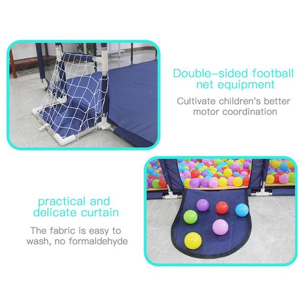 Baby Playpen Child Mat Interactive Safety Gate Slide Fence Game 12 Panels