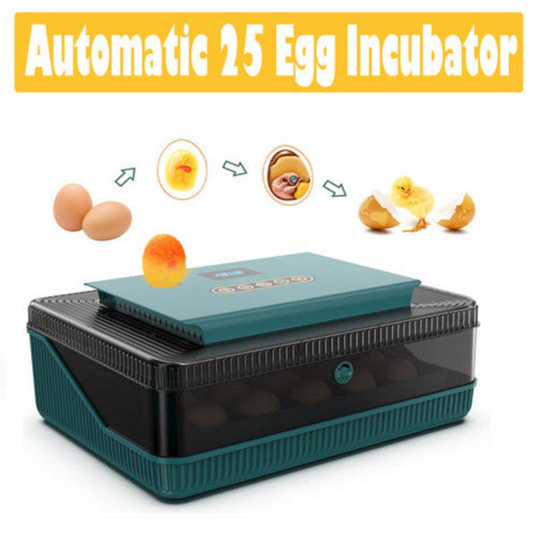 Incubators Digital Led Fully Automatic 25 Egg Incubator Hatch Turning Chicken Eggs Poultry