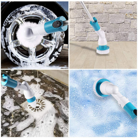 Electric Cordless Spin Scrubber Super Power Turbo Clean Brush