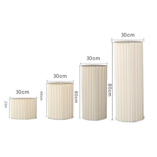 Venue Decorations 4 Hard Carboard Display Stand Round Plinth Cylinder Pedestal Wedding Flower