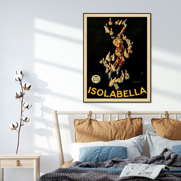 Posters & Prints Wall Art 70Cmx100cm Isolabella Black Frame Canvas