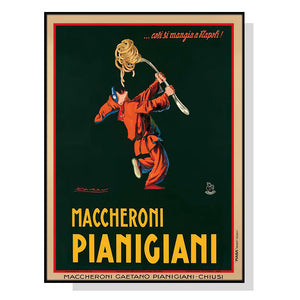 Posters & Prints Wall Art 60Cmx90cm Maccheroni Pianiciani Black Frame Canvas