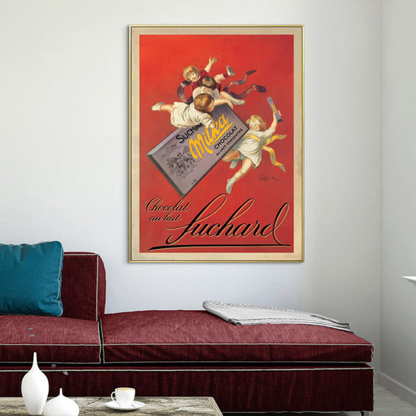 Posters & Prints Wall Art 60Cmx90cm Milka Chocolates By Suchard Gold Frame Canvas