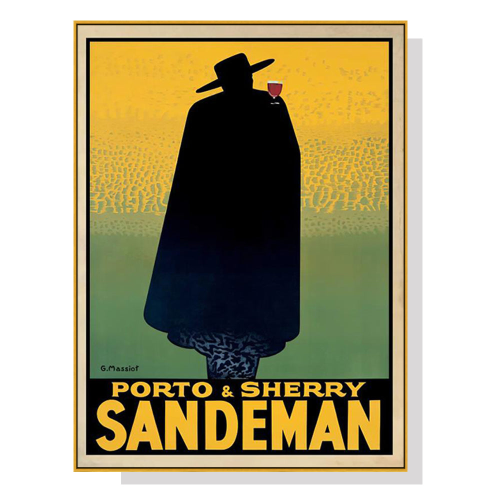 Posters & Prints Wall Art 50Cmx70cm Sandeman Gold Frame Canvas