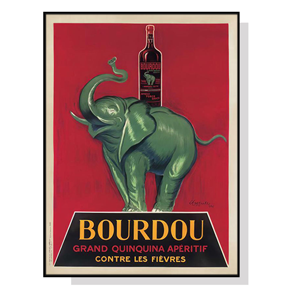 Posters & Prints Wall Art 60Cmx90cm Bourdou Black Frame Canvas