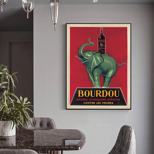 Posters & Prints Wall Art 60Cmx90cm Bourdou Black Frame Canvas