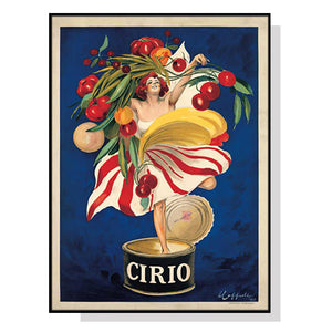 Posters & Prints Wall Art 60Cmx90cm Cirio By Leonetto Cappiello Black Frame Canvas