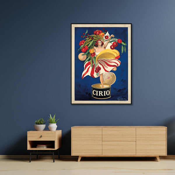 Posters & Prints Wall Art 80Cmx120cm Cirio By Leonetto Cappiello Black Frame Canvas