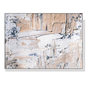 Posters & Prints Wall Art 40Cmx60cm Modern Abstract Oil Painting Style White Frame Canvas