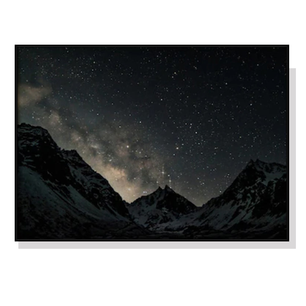 Posters & Prints Wall Art 90Cmx135cm Night Court Black Frame Canvas