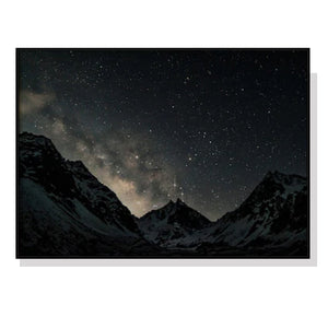 Posters & Prints Wall Art 90Cmx135cm Night Court Black Frame Canvas