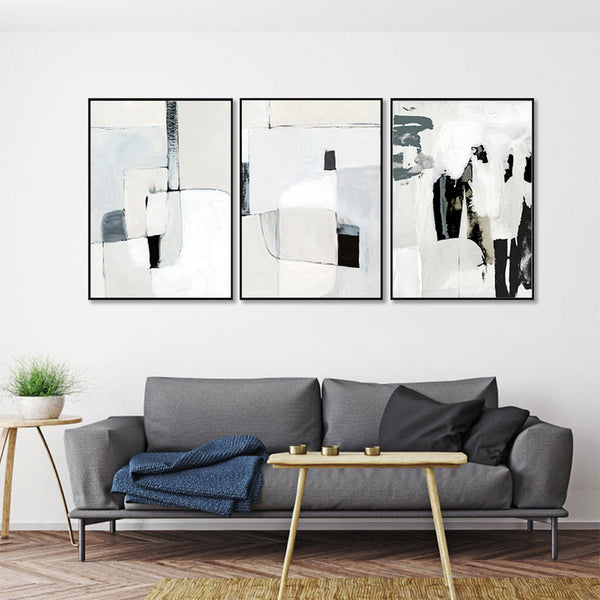 Posters & Prints Wall Art 80Cmx120cm Soft Spoken 3 Sets Black Frame Canvas