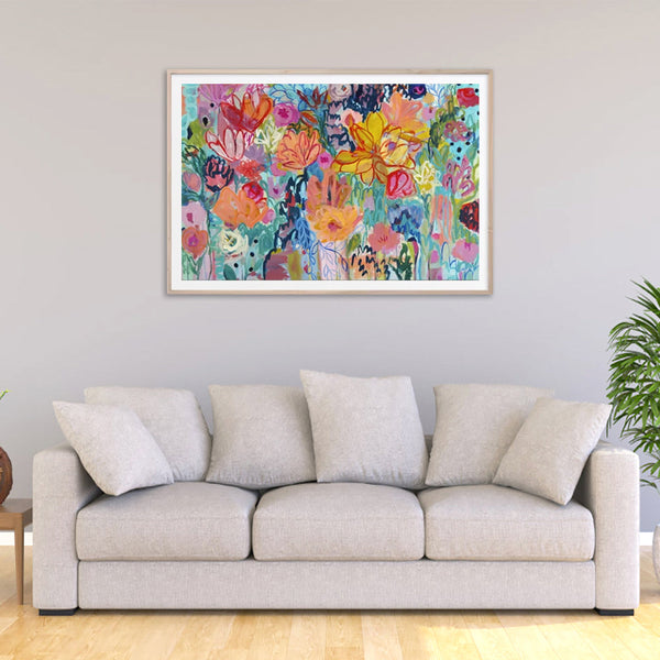 Wall Art 90Cmx135cm Carrie Schmitt Wood Frame Canvas