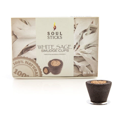 Home Fragrances Soul Sticks White Sage Incense Cup Set Of 6