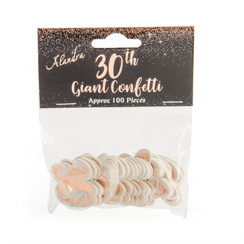 Confetti 30Th Rose Gold Giant (100 Pcs)