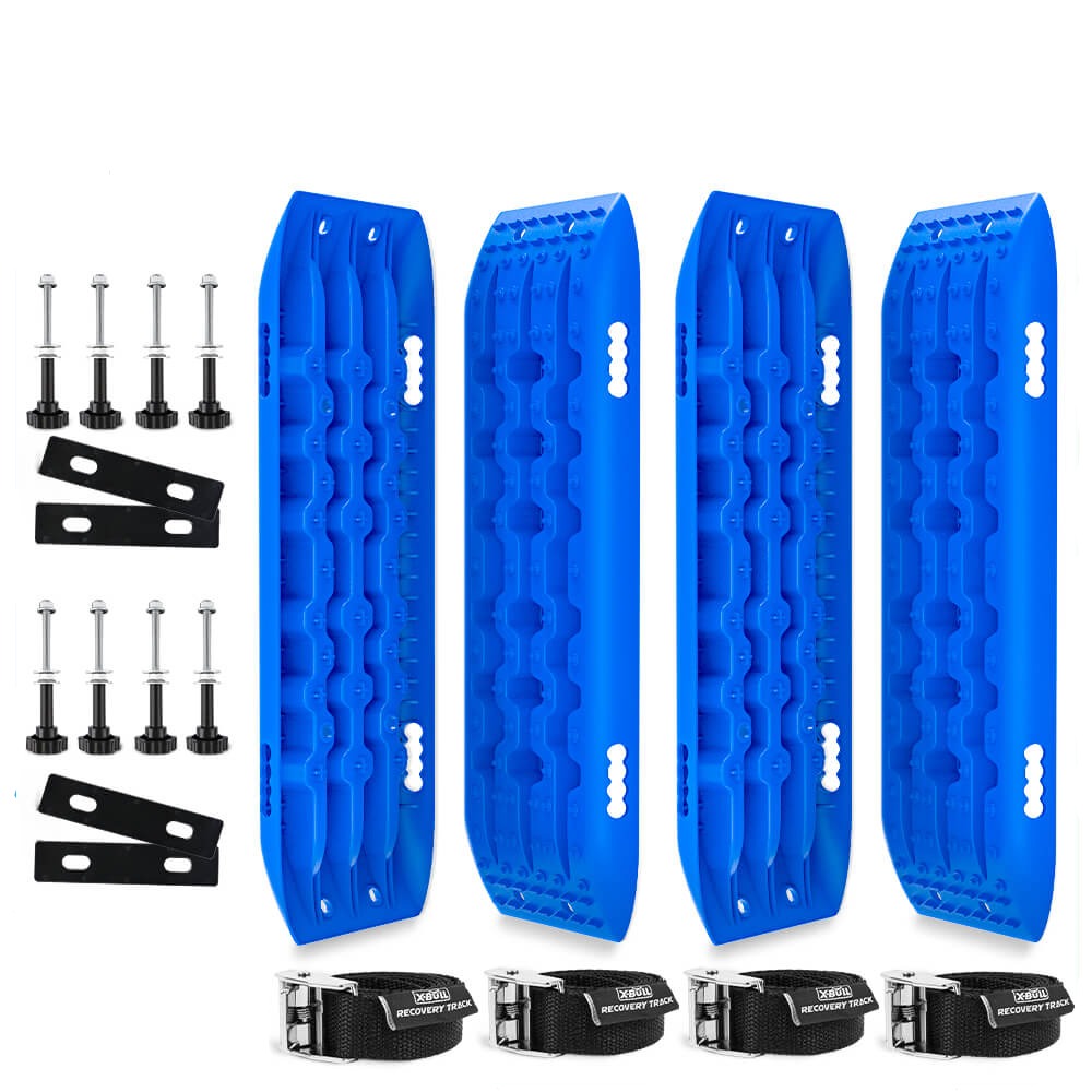 Recovery Tracks X Bull 4X4 10T 2 Pairs/ Sand Tracks/ Mud Mounting Bolts Pins Gen 2.0 Blue