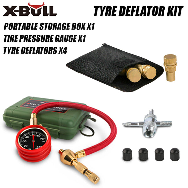 Deflators X Bull Tyre Tire Automatic 4Wd Pressure Gauge Brass