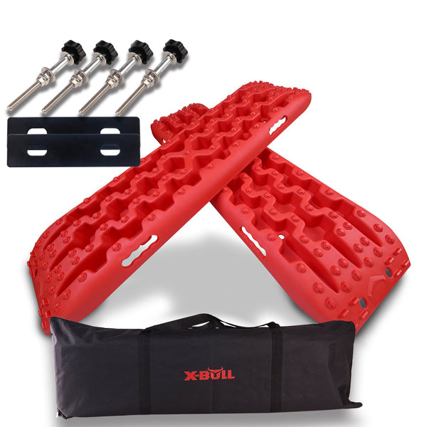 Recovery Tracks X Bull Sand Kit Carry Bag Mounting Pin Sand/Snow/Mud 10T 4Wd Red Gen3.0