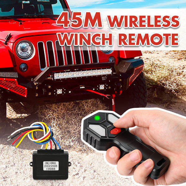 X-Bull 2X Wireless Winch Remote Control 12 Volt Handset Switch 150Ft 4Wd