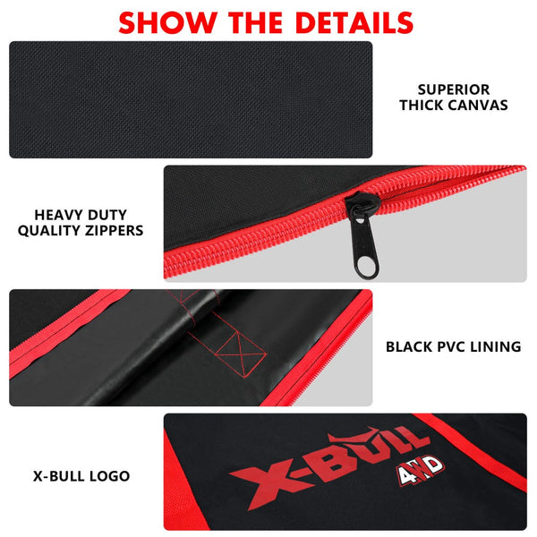 X-Bull Recovery Tracks Carry Bag 4X4 Extraction Tred Black