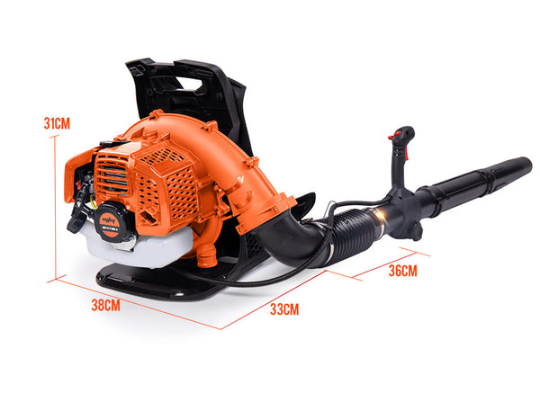 Leaf Blowers Mtm 65Cc Petrol Backpack Leaf Blower Commercial 2 Stroke Garden Yard Tool