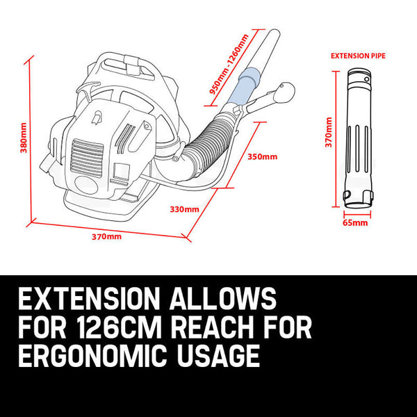 Leaf Blowers Mtm 30Cc Backpack Petrol Leaf Blower 2 Stroke Commercial Garden Yard Outdoor