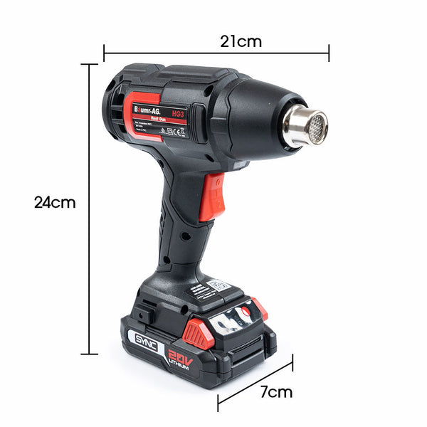 Baumr Baumr-Ag Hg3 20V Sync Cordless Power Heat Gun, With Battery And Fast Charger Kit