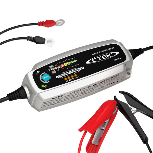 Jump Starters Ctek Mxs 5.0 Test And Charge Battery Charger 12V 5Amp Deep Cycle Agm