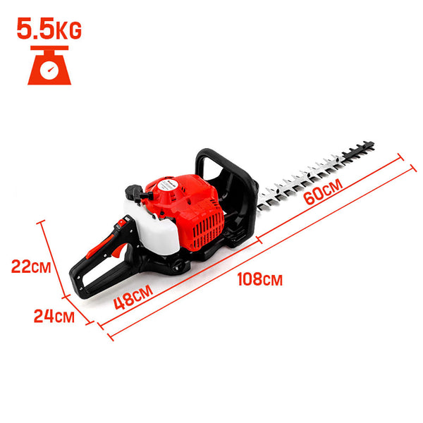 Hedge Trimmers Baumr Baumr Ag 26Cc Petrol Hedge Trimmer 2 Stroke Clipper Saw Precision 24 Blade