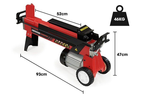 Log Splitters Baumr Baumr Ag 9 Ton Electric Log Splitter 9T Wood Cutter Hydraulic Fire Block Axe Small Machine