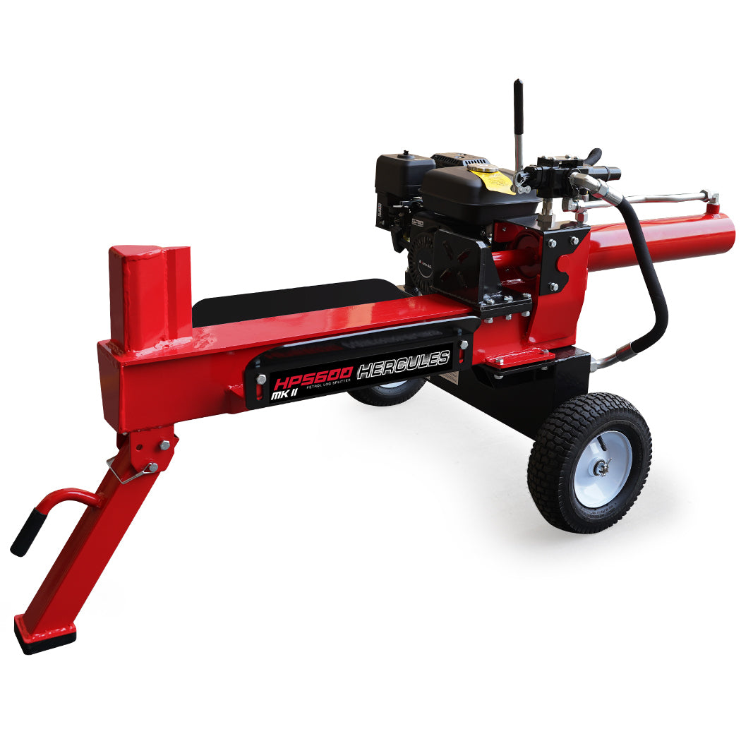 Log Splitters Baumr Baumrag 20 Tonne Hydraulic Petrol Log Splitter 8Hp Towed Wood Firewood Cutter