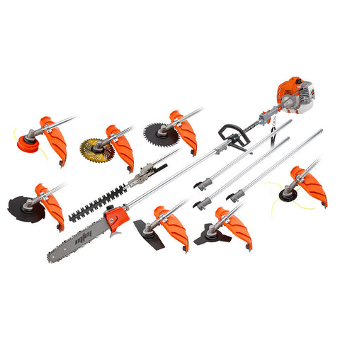 Chainsaws Mtm 62Cc Pole Chainsaw Hedge Trimmer Saw Brush Cutter Whipper Snipper Multi Tool