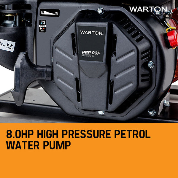 Warton 8Hp 1.5 Petrol High Pressure Water Transfer Pump Fire Irrigation
