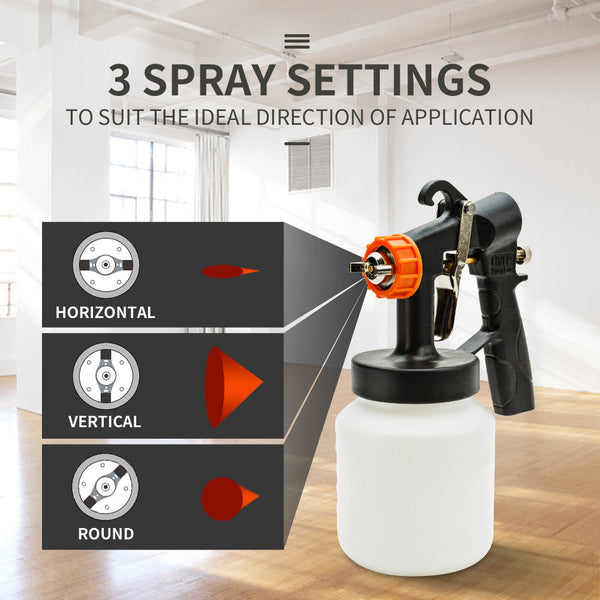 Paint Sprayers Unimac 3 Way Nozzle Electric Paint Sprayer Gun Hvlp Diy Station 450W