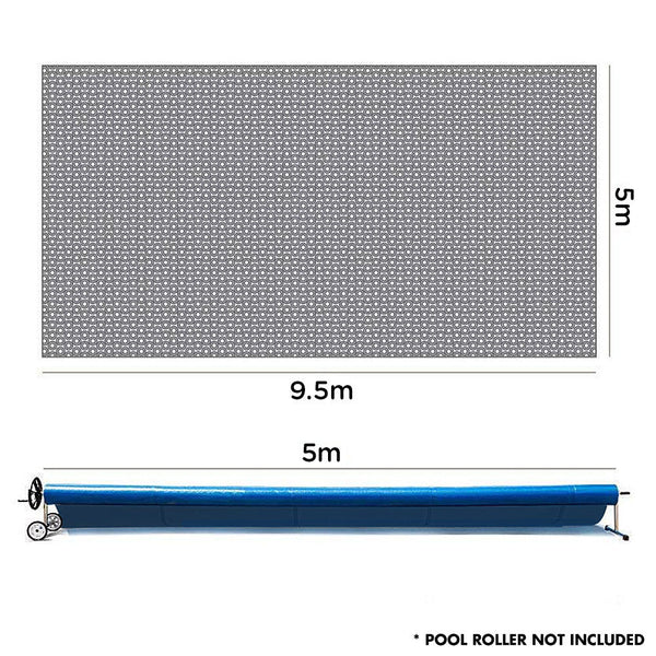 Pool Covers Aurelaqua Solar Swimming Pool Cover 400 Micron Heater Bubble Blanket 9.5X5m