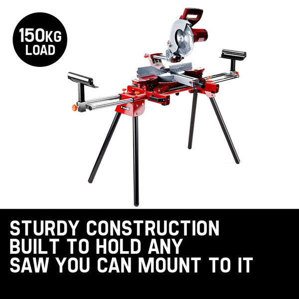 Baumr-Ag Mitre Saw Stand Universal Adjustable Portable Drop Bench Table