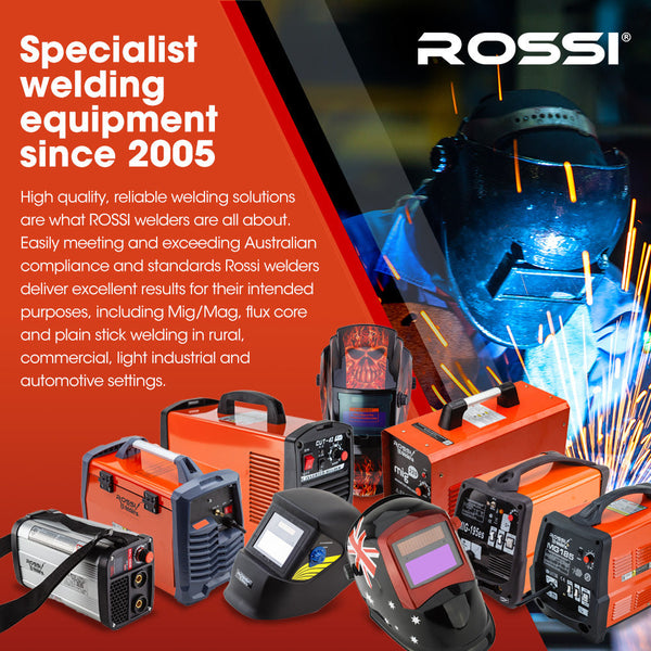 Inverter Welders Rossi 170 Amp Portable Inverter Mig Stick Arc Welder, With Carry Case & Accessories