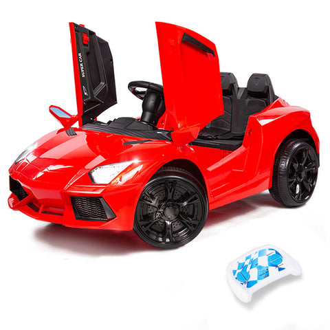 Kids Ride On Toys Rovo Kids Lamborghini Inspired Ride On Car, Remote Control, Battery Charger, Red