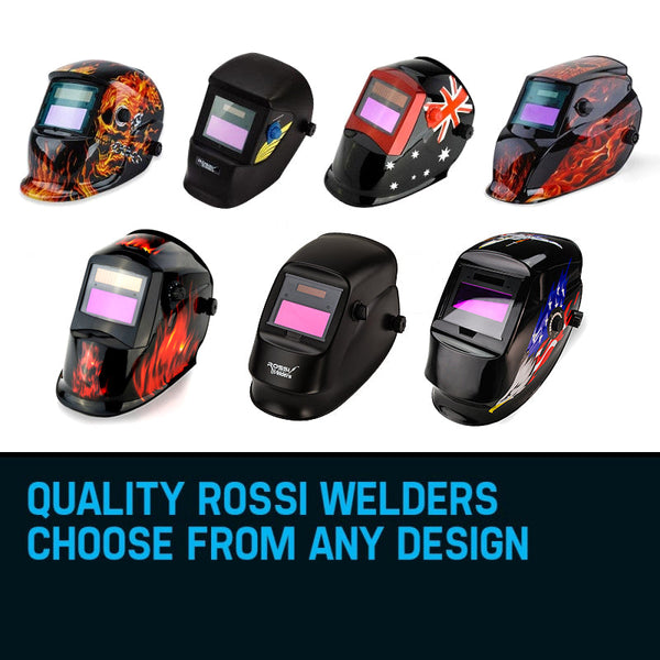 Welding Helmets Rossi Welding Helmet Solar Auto Darkening Mask Tig/Mig/Arc Welder Machine