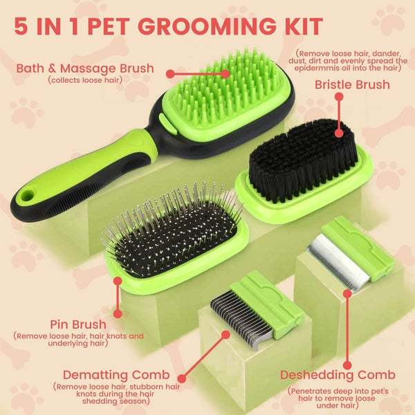 Dog Grooming Floofi 5In1 Pet Grooming Set Fi Gb 103 Kd