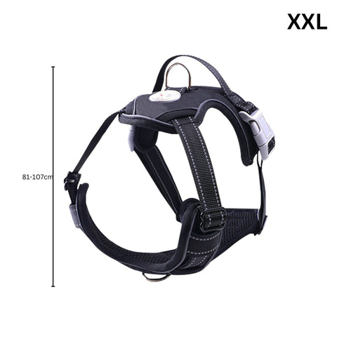 Floofi Dog Harness Vest Xxl Size (Black) Fi-Pc-182-Xl