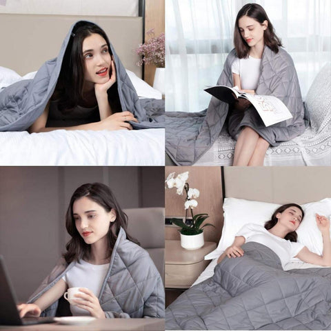 Gominimo Weighted Blanket 5Kg Light Grey Go-Wb-117-Sn
